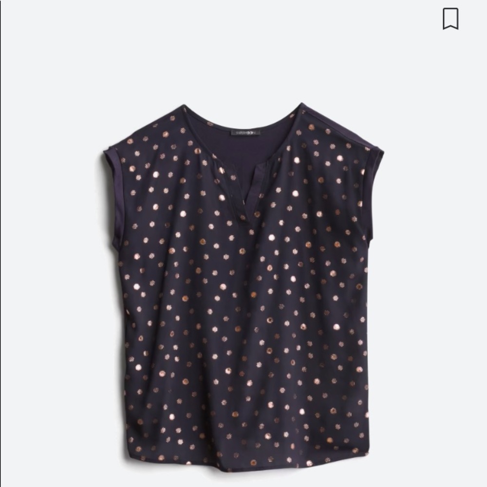 Papermoon “Reese” foil print blouse Worn once